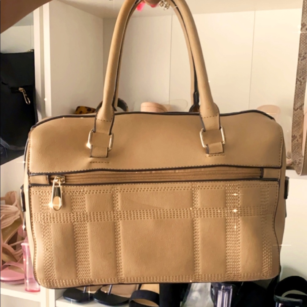 Tan Satchel Purse.